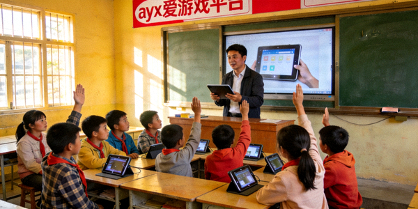 ayx爱游戏平台在山区学校开展青少年数字素养与健康游戏教育公益课堂现场照片