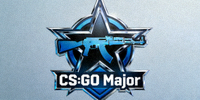 CS:GO Major锦标赛标志，星形图案与枪械元素结合